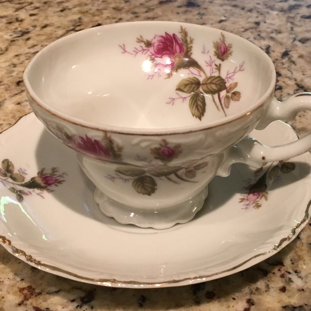 VINTAGE HARVAN JAPAN FINE CHINA TEACUP & SAUCER